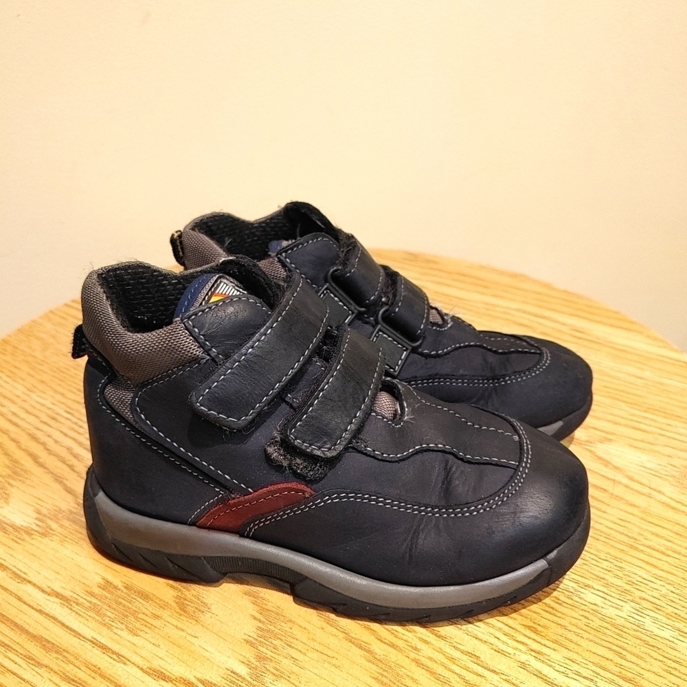 Melania Velcro closure‎ Toddler boy leather boots size 28/9